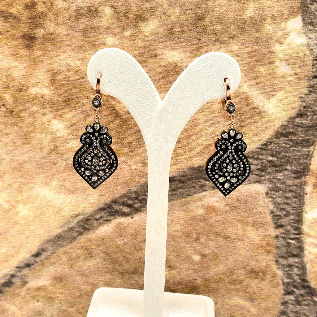 Elmas Montür Rosegold Özel Üretim Gümüş Set Takım