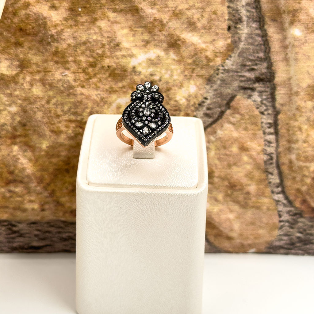 Elmas Montür Rosegold Özel Üretim Gümüş Set Takım