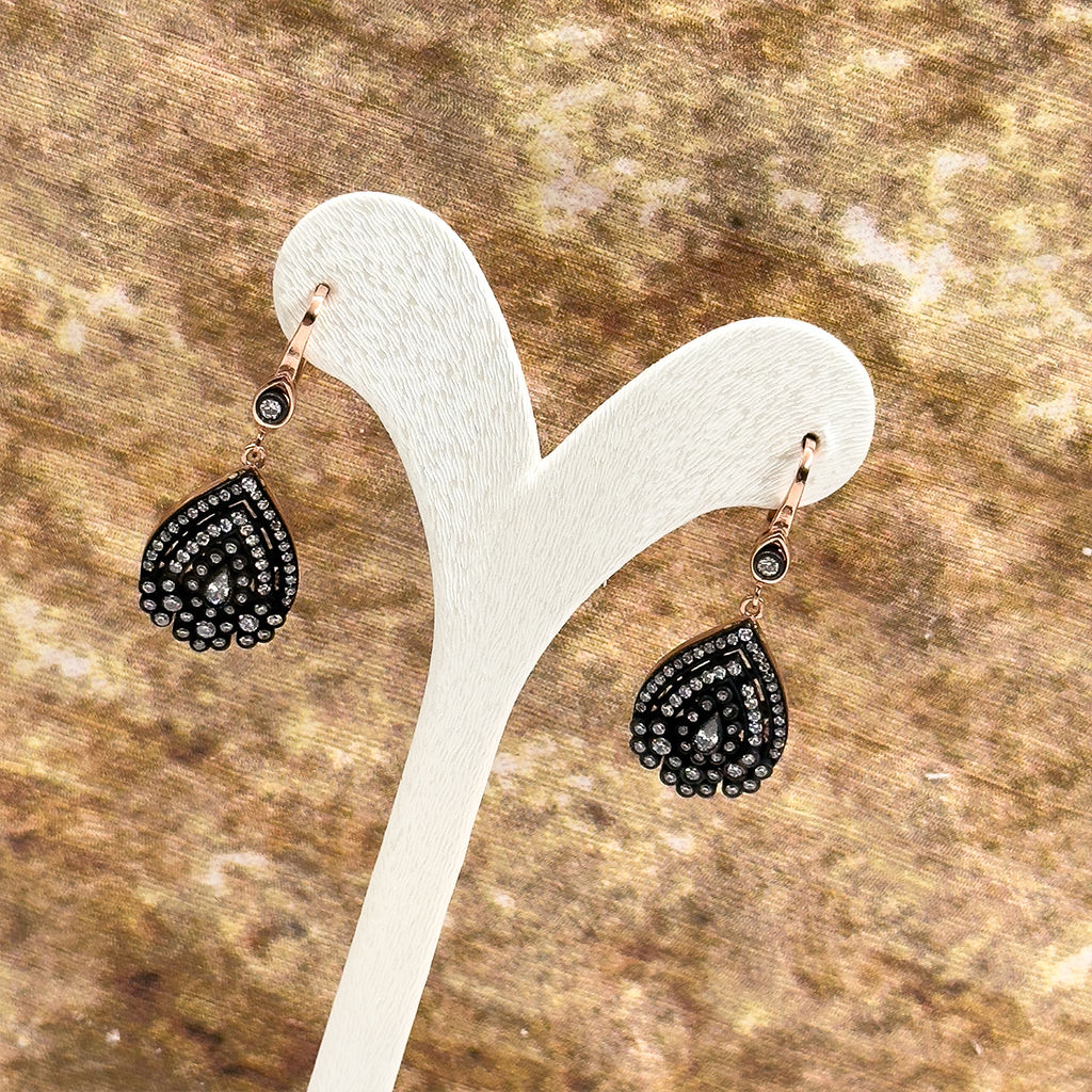 Elmas Montür Rosegold Özel Üretim Gümüş Set Takım - LVRSET07