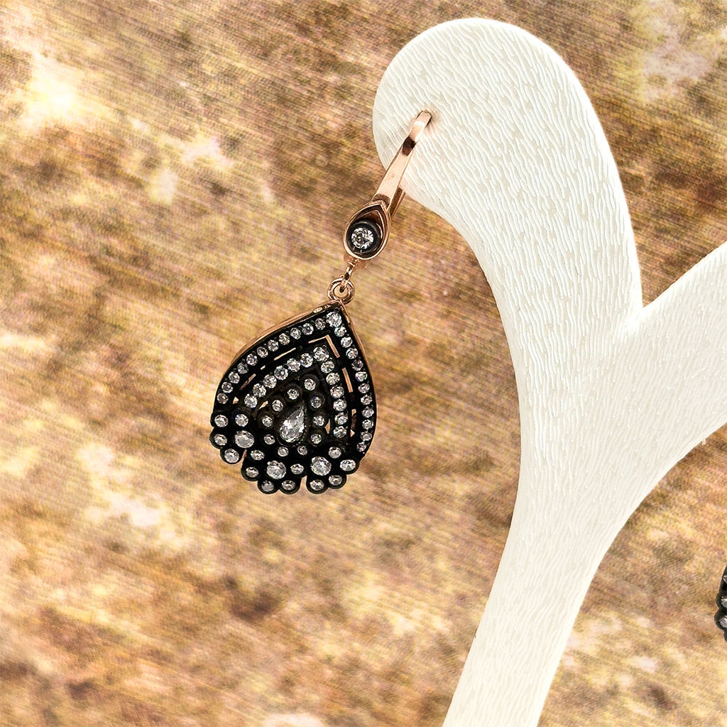 Elmas Montür Rosegold Özel Üretim Gümüş Set Takım - LVRSET07