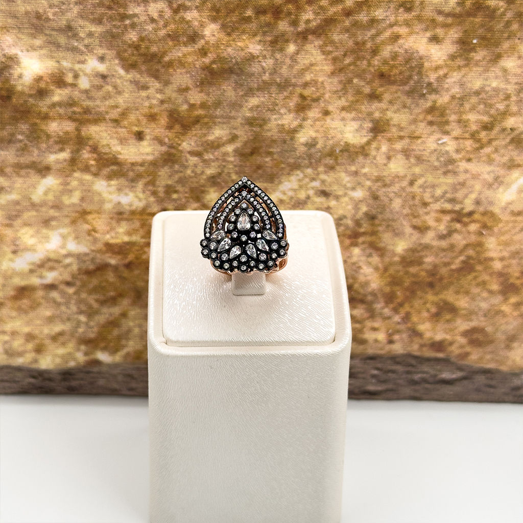 Elmas Montür Rosegold Özel Üretim Gümüş Set Takım - LVRSET07