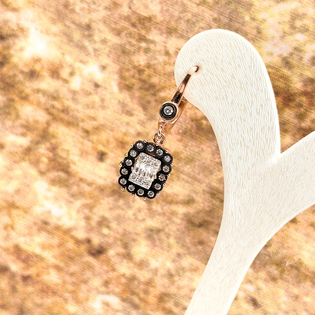 Elmas Montür Rosegold Baget Tasarım Gümüş Set Takım