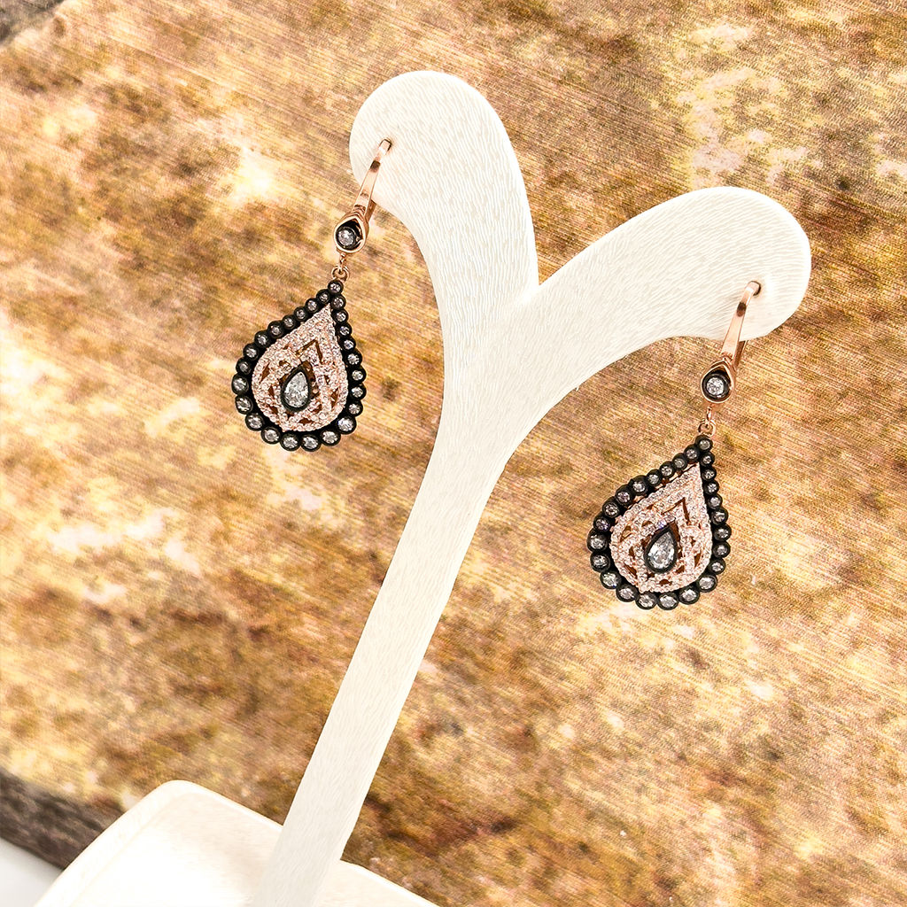 Elmas Montür Rosegold Özel Üretim Gümüş Set Takım - LVRSET16