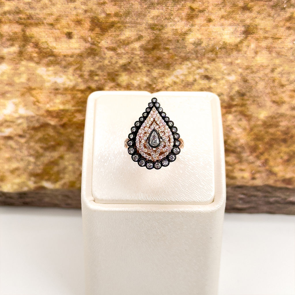 Elmas Montür Rosegold Özel Üretim Gümüş Set Takım - LVRSET16