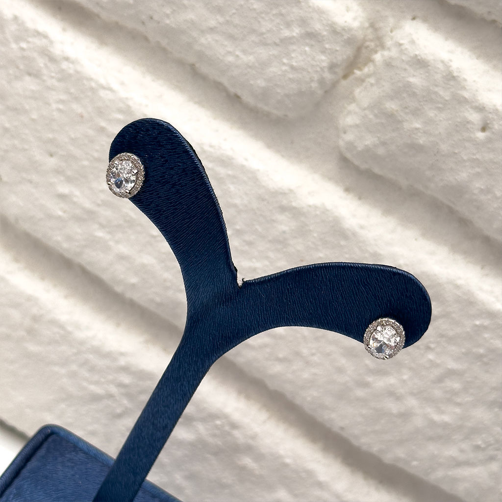 Zirkon Taşlı Oval Gümüş Set Takım