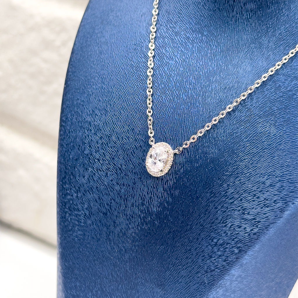 Zirkon Taşlı Oval Gümüş Set Takım