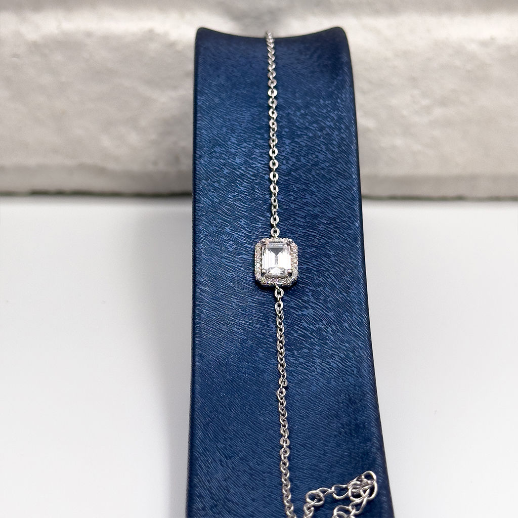 Baget Taşlı 4'lü Gümüş Set Takım