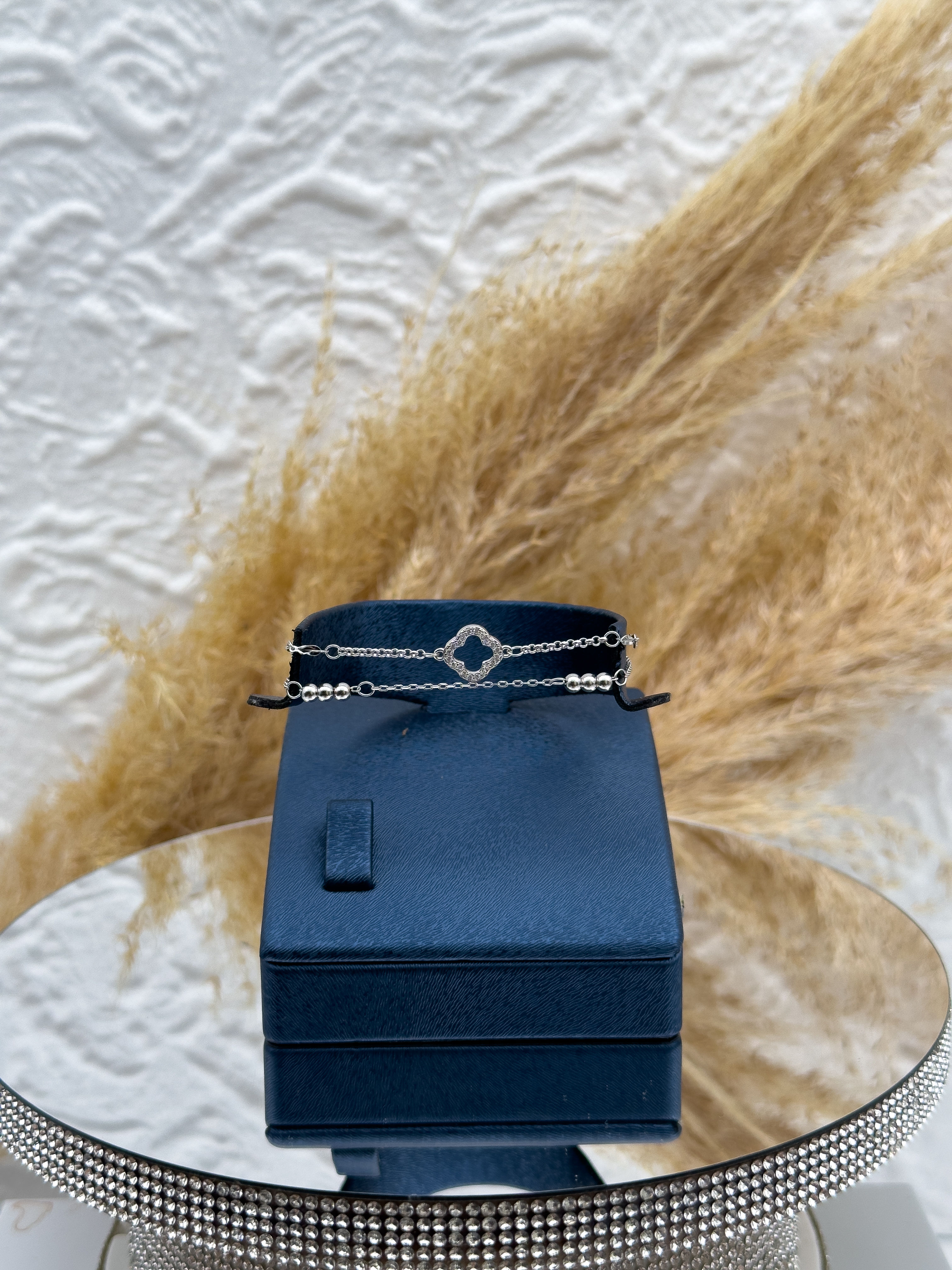 925 Ayar Gümüş Dorikalı Yonca Modeli Bayan Bileklik – Şans ve Zarafetin Buluşması