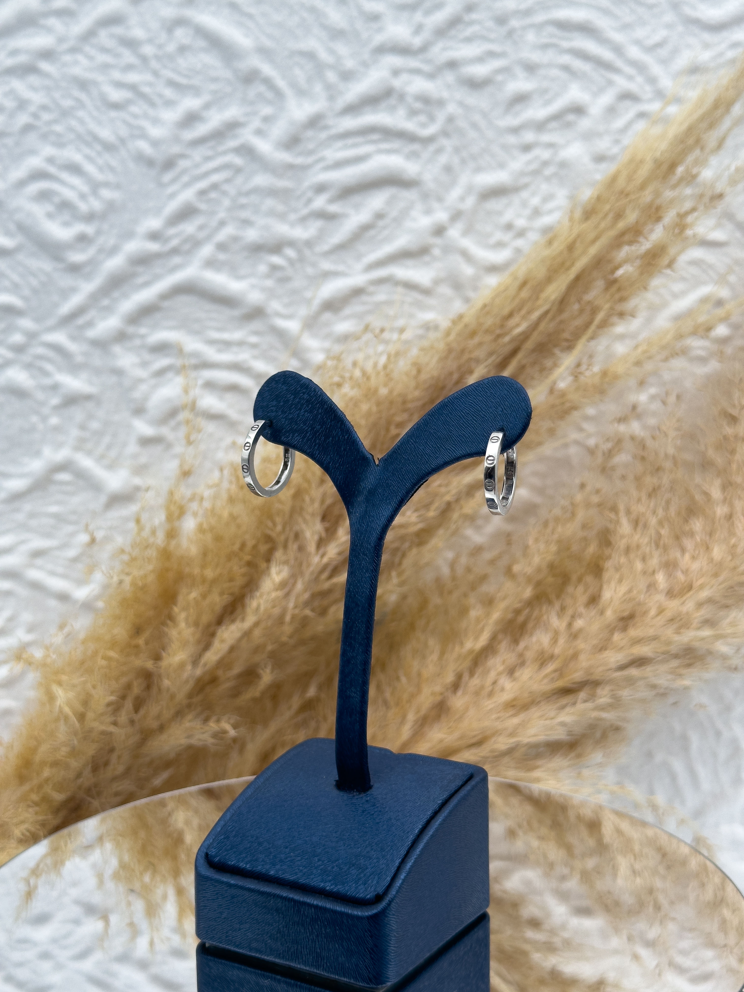 925 Ayar Gümüş Spor Taşsız Halka Küpe – Minimal ve Günlük Kullanım Kadın Küpe