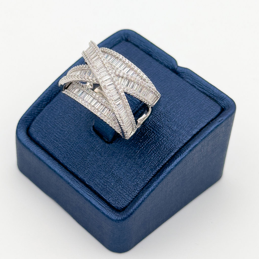 Pırlanta Montür Baget Sarmal Model Gümüş Yüzük