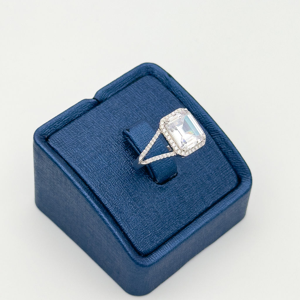 Baget Taşlı Klasik Gümüş Yüzük