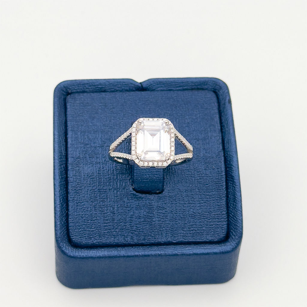 Baget Taşlı Klasik Gümüş Yüzük