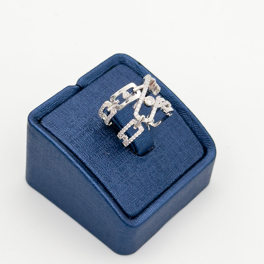 Özel Tasarım Zirkon Gümüş Yüzük