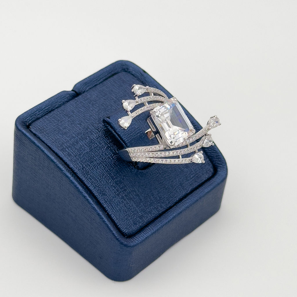 Baget & Damla Tasarım Gümüş Yüzük