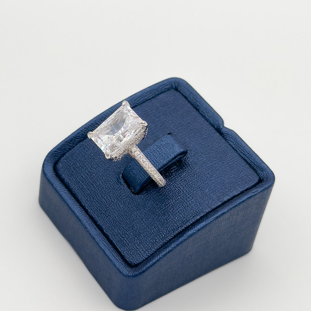 Baget Tektaş Model Gümüş Yüzük