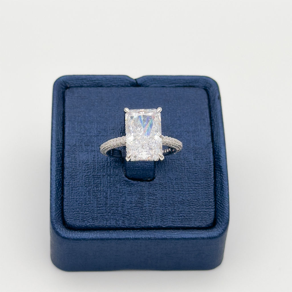 Baget Tektaş Model Gümüş Yüzük