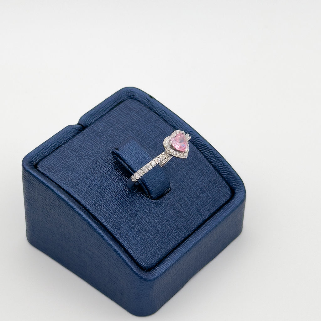 Pembe Kuvars Gümüş Yüzük