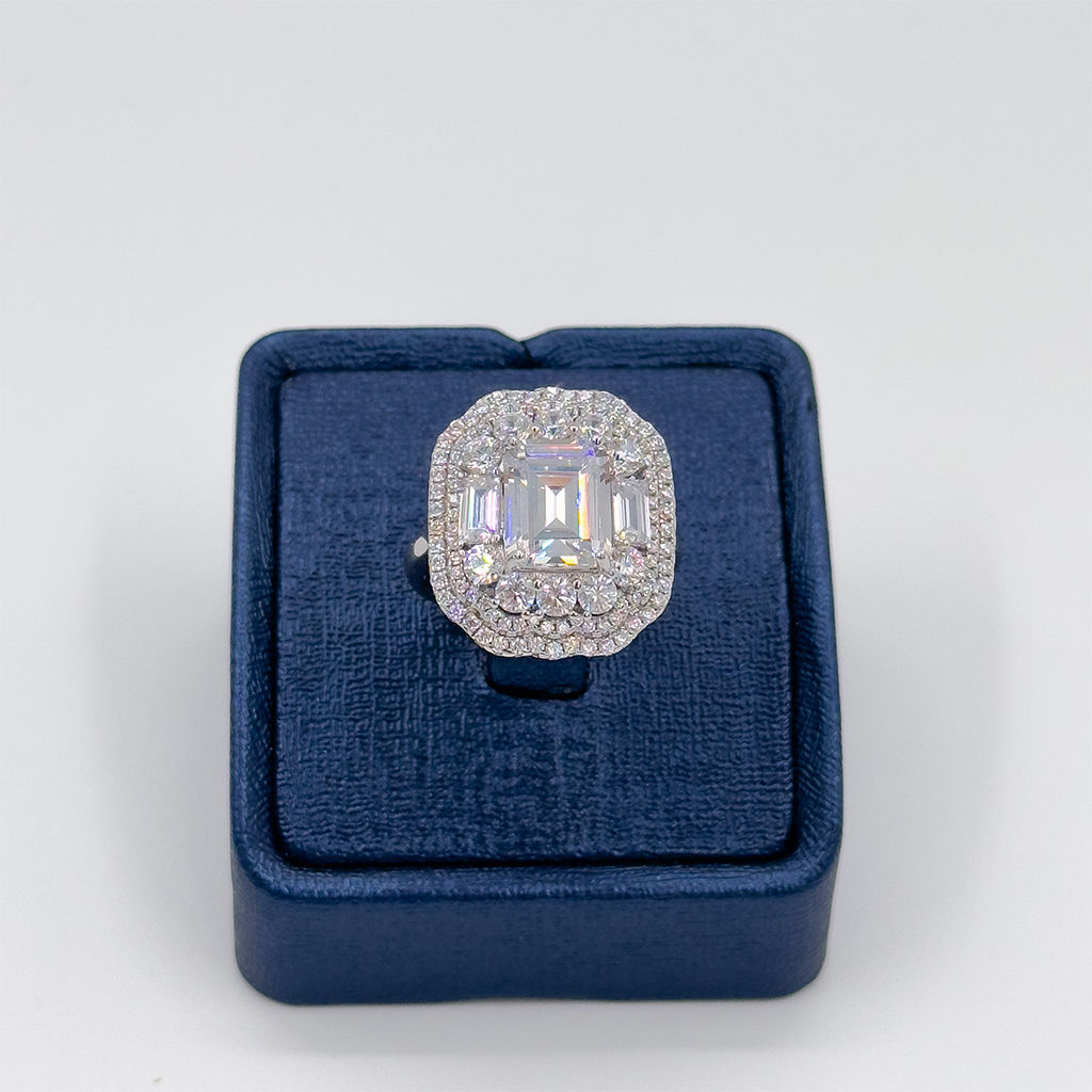 Pırlanta Montür Baget Gümüş Yüzük - LVRYZK44