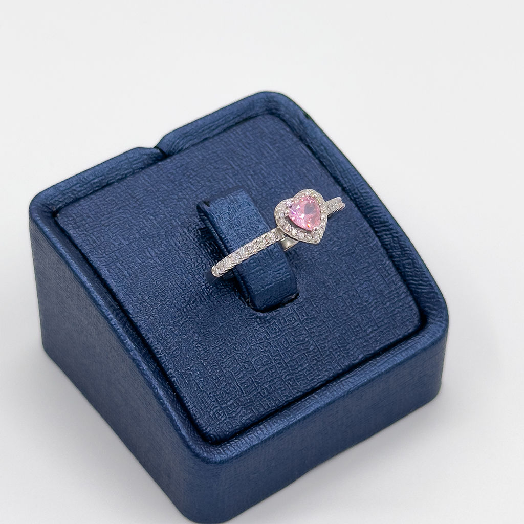 Pembe Kuvars Gümüş Yüzük - LVRYZK58