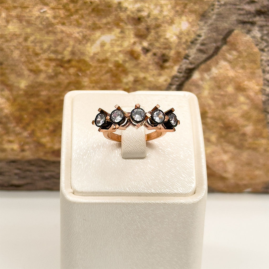 Elmas Montür Klasik Beştaş Gümüş Yüzük